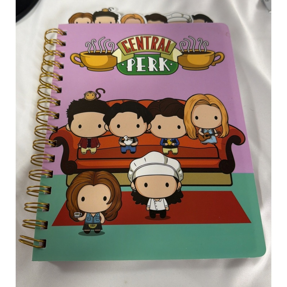 Friends TV Show Central Perk 6 Tab Journal 96 Pg Monica Chandler Joey Rachel Fun